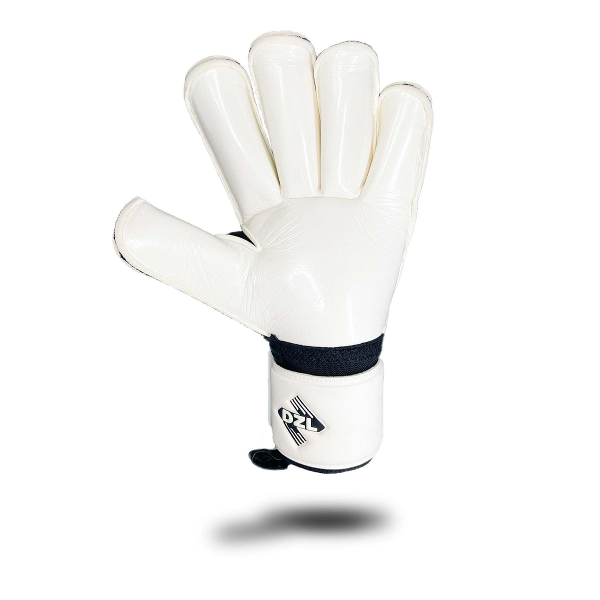 DZL Classix Roll Finger goalkeeper glove, palm view showing German Contact Grip latex