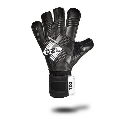 Black Goalkeeping Gloves with German contact latex palm